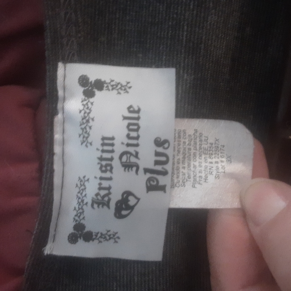 Kristen Nicole Plus Waterfall Rouched Cardigan Sz 3X - Picture 6 of 7